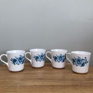Corning ware Coffee Tea Mug Cup Set of 4